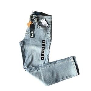 LAZER Slim Fit Jeans Men's 31x30 Light Wash Stretch Denim NWT